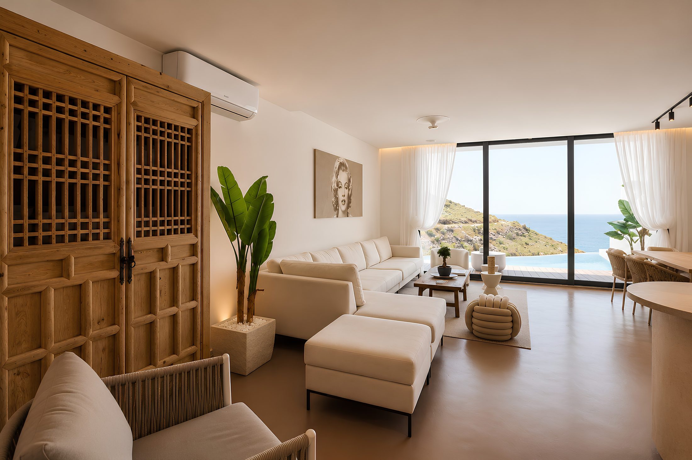 Villa Yolo living space