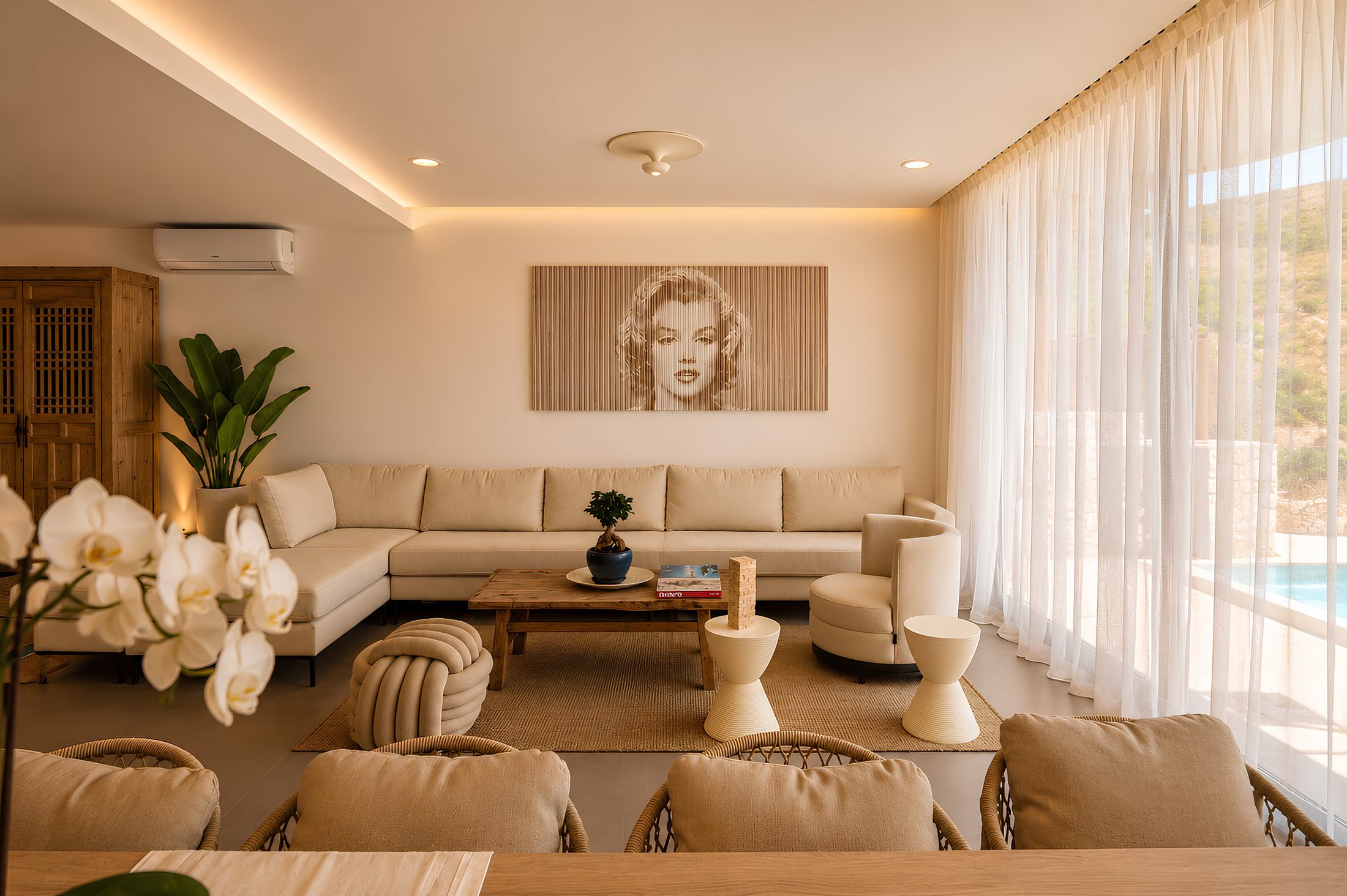 Villa Yolo living space