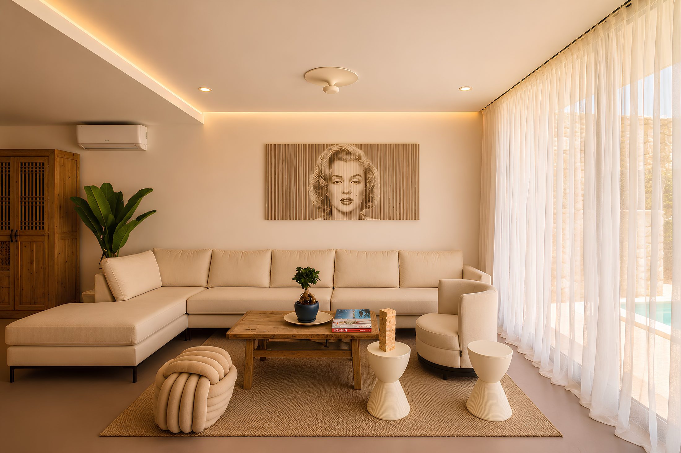 Villa Yolo living space