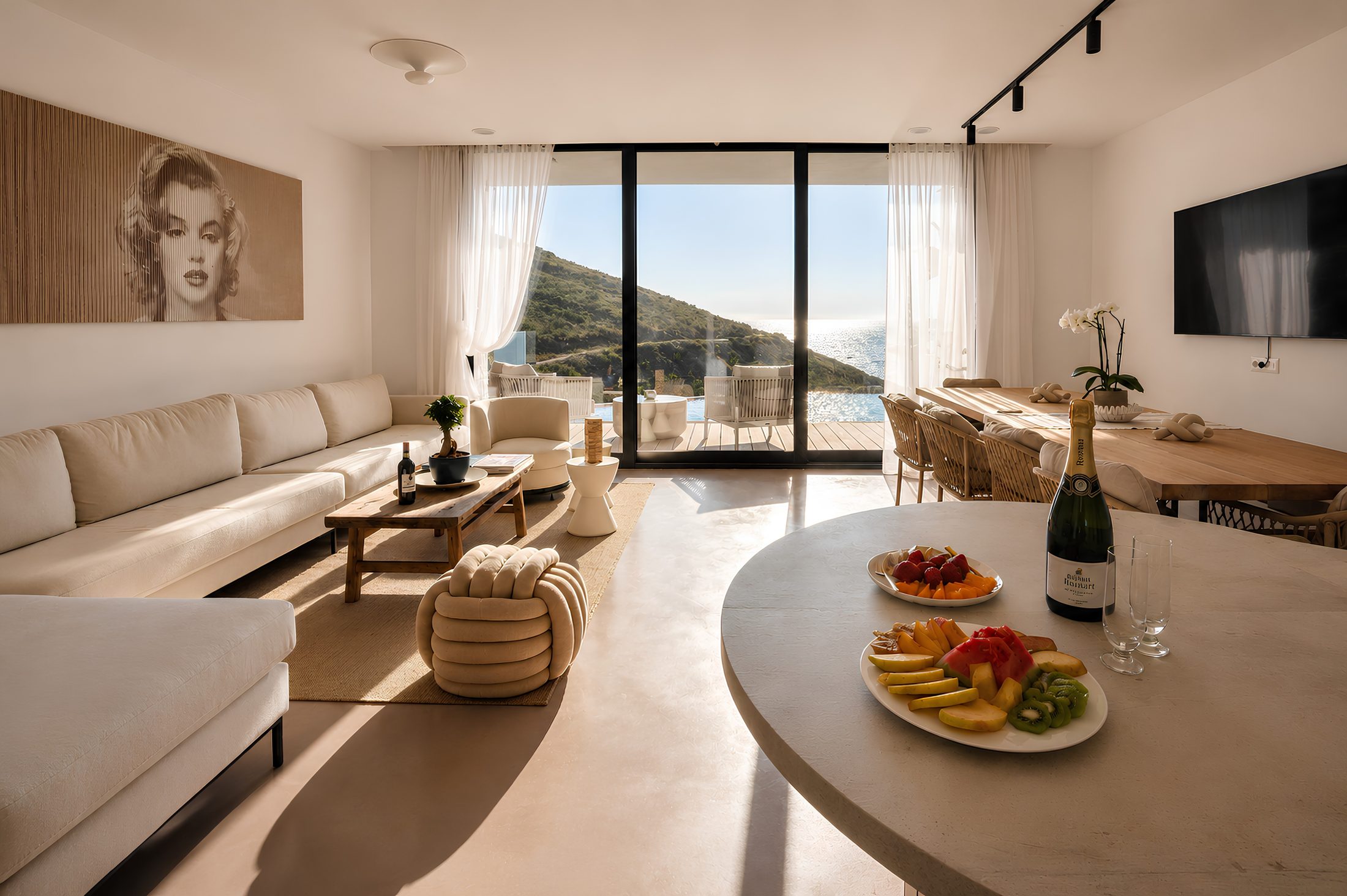 Villa Yolo living space