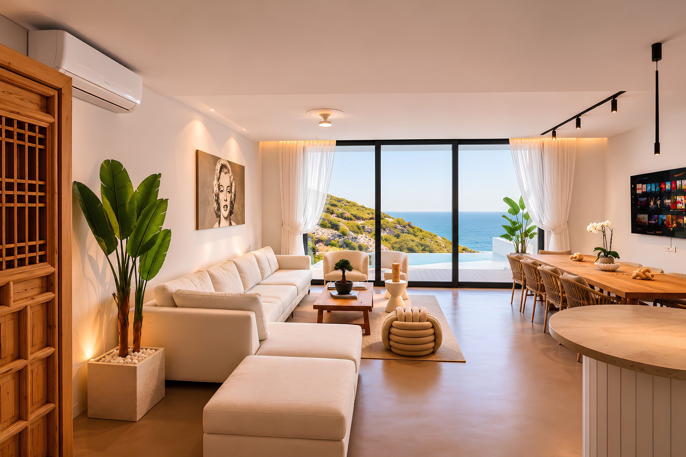 Villa Yolo living space