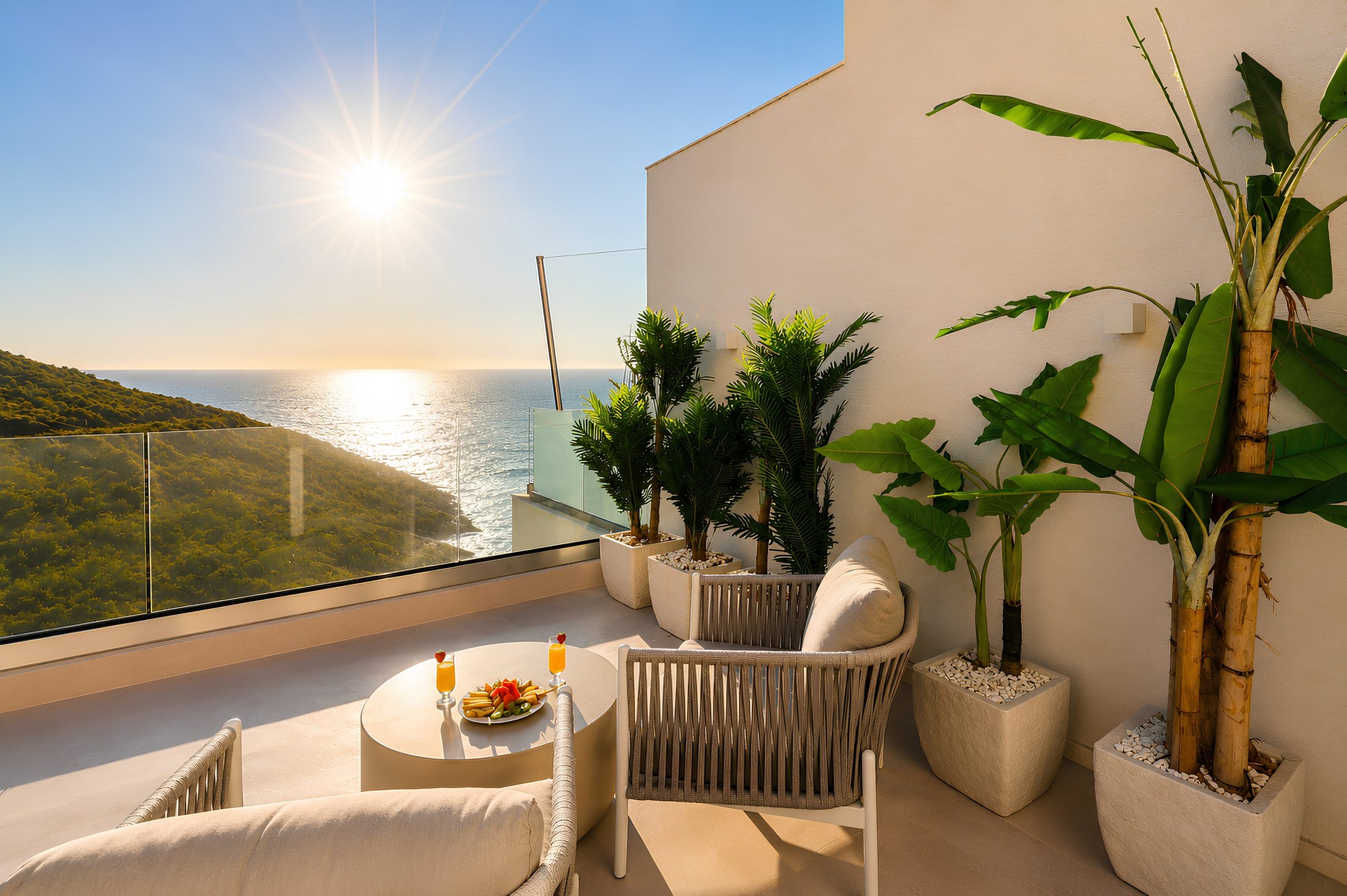Villa Yolo pool and sea-view terrace