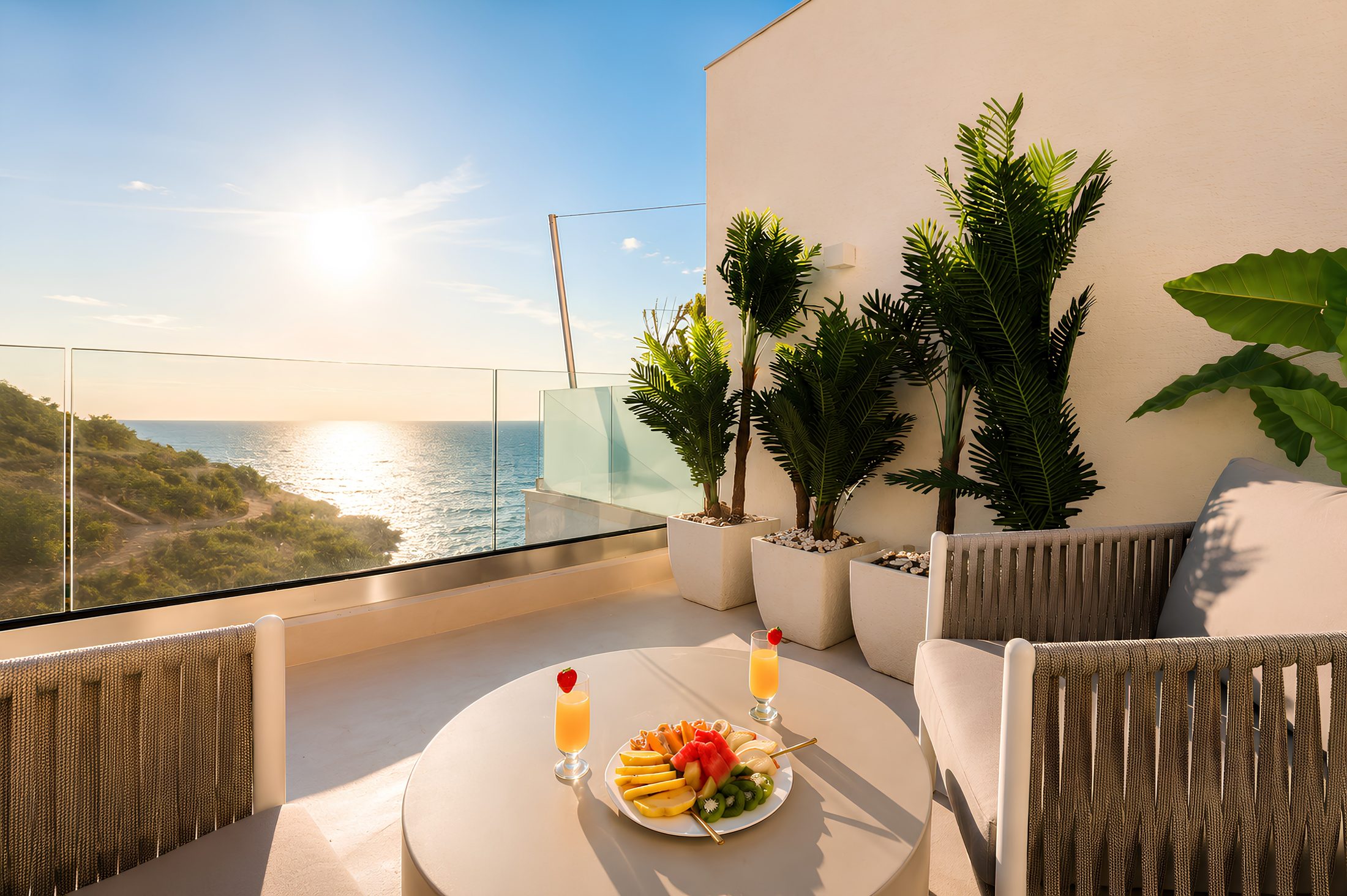 Villa Yolo pool and sea-view terrace