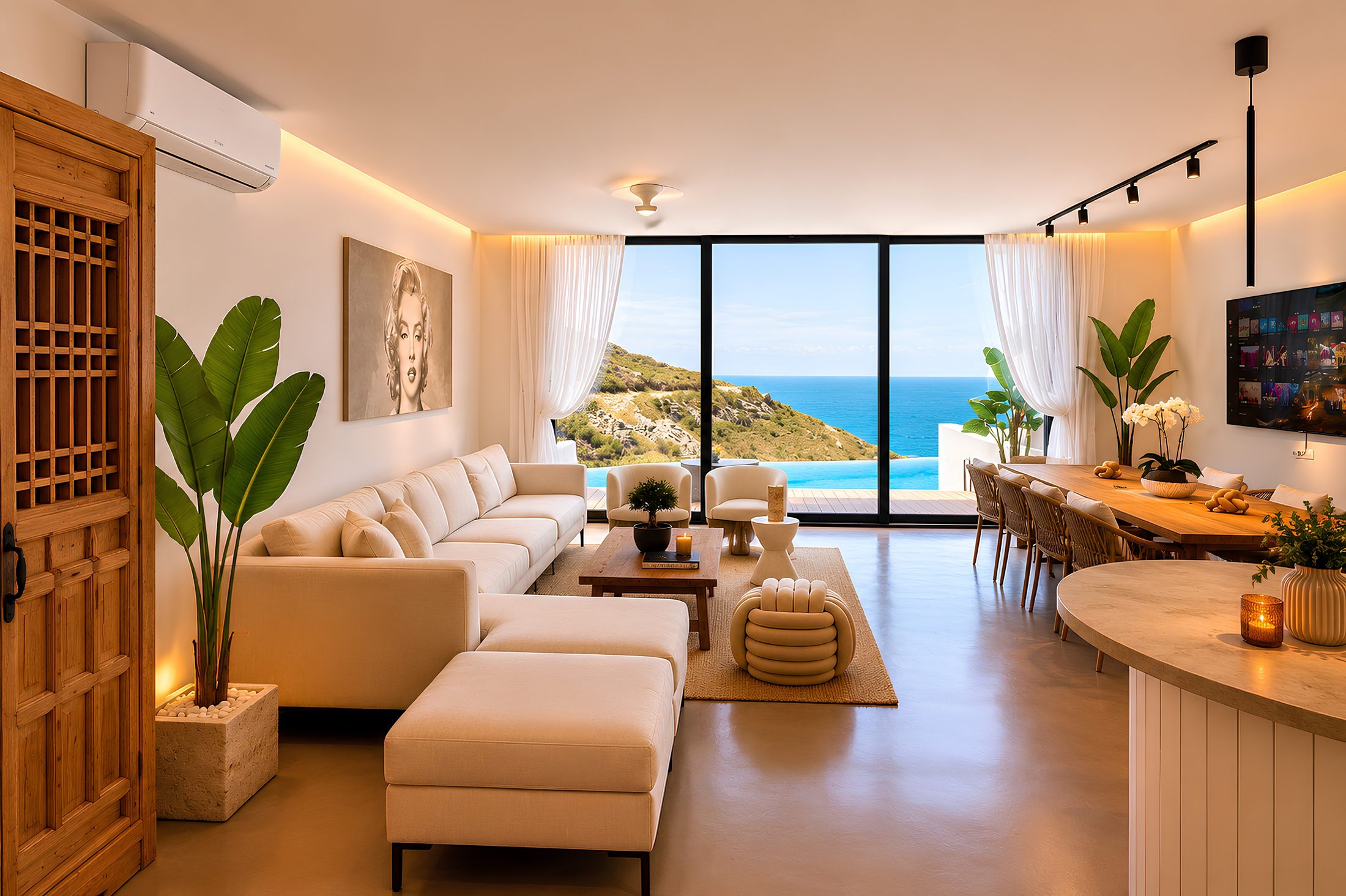 Villa Yolo living space